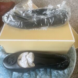 Michael Kors Black Ballet Flats